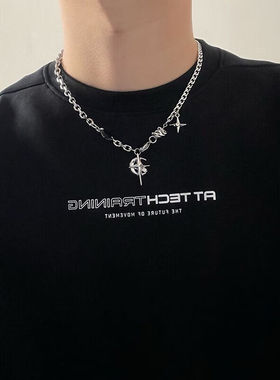 红狮子星芒项链男欧美嘻