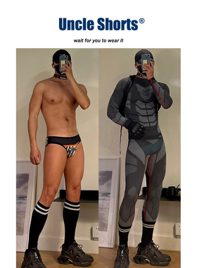 性感黑色男cos情侣皮革项圈项链