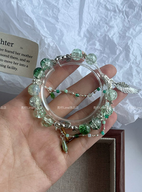 LIME ｜原创设计种地吧 十个勤天封面印象琉璃串珠手链周边饰品