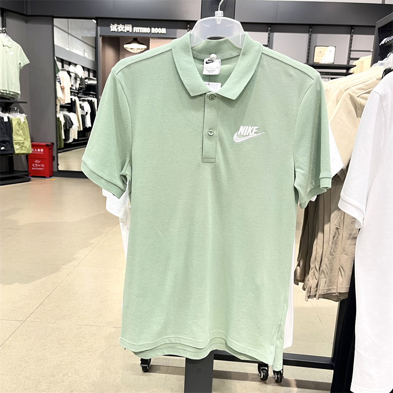 正品NIKE/耐克Polo衫男子夏季运动休闲小勾翻领短袖T恤909747