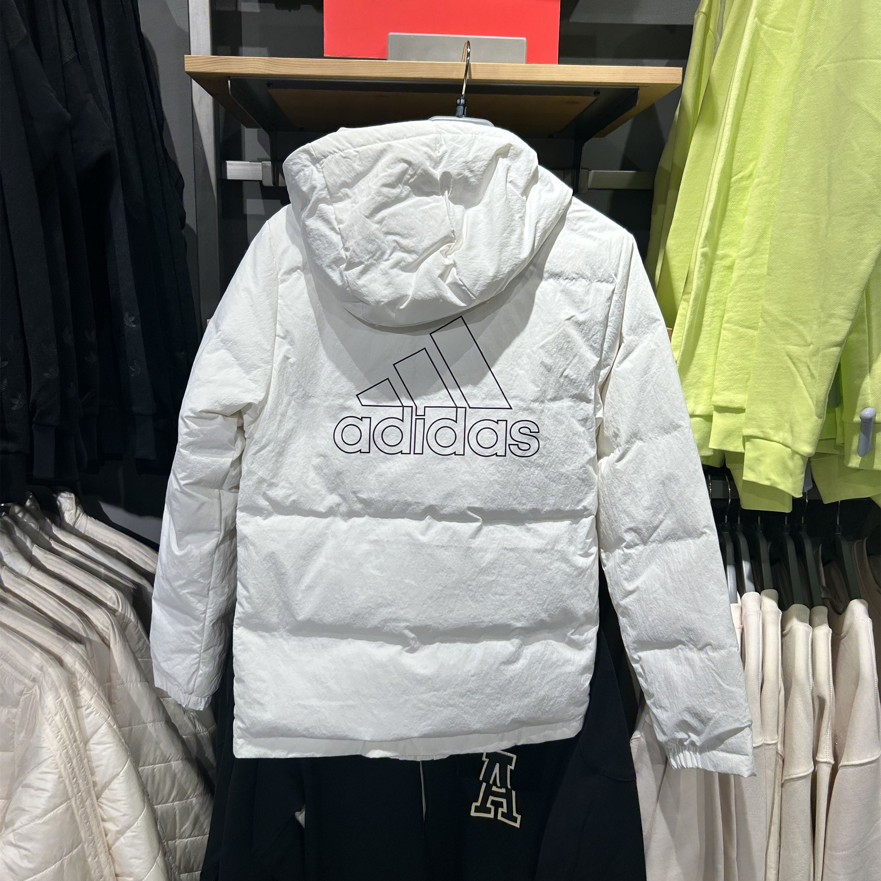 正品Adidas/阿迪达斯REGULAR DAILY DOWN男子保暖羽绒服 IZ4884