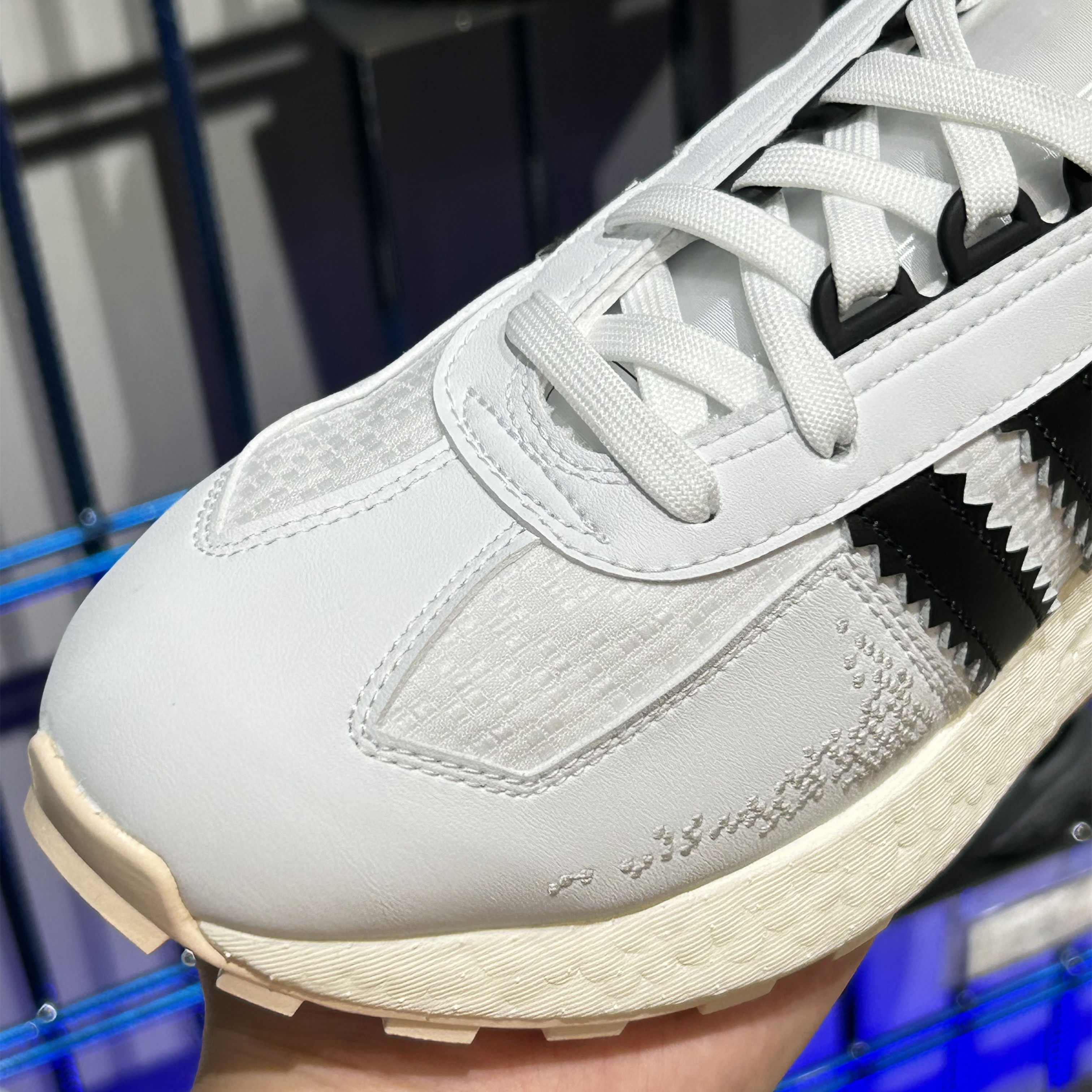 正品Adidas/阿迪达斯三叶草RETROPY E5男女经典boost运动鞋IG3502-图2