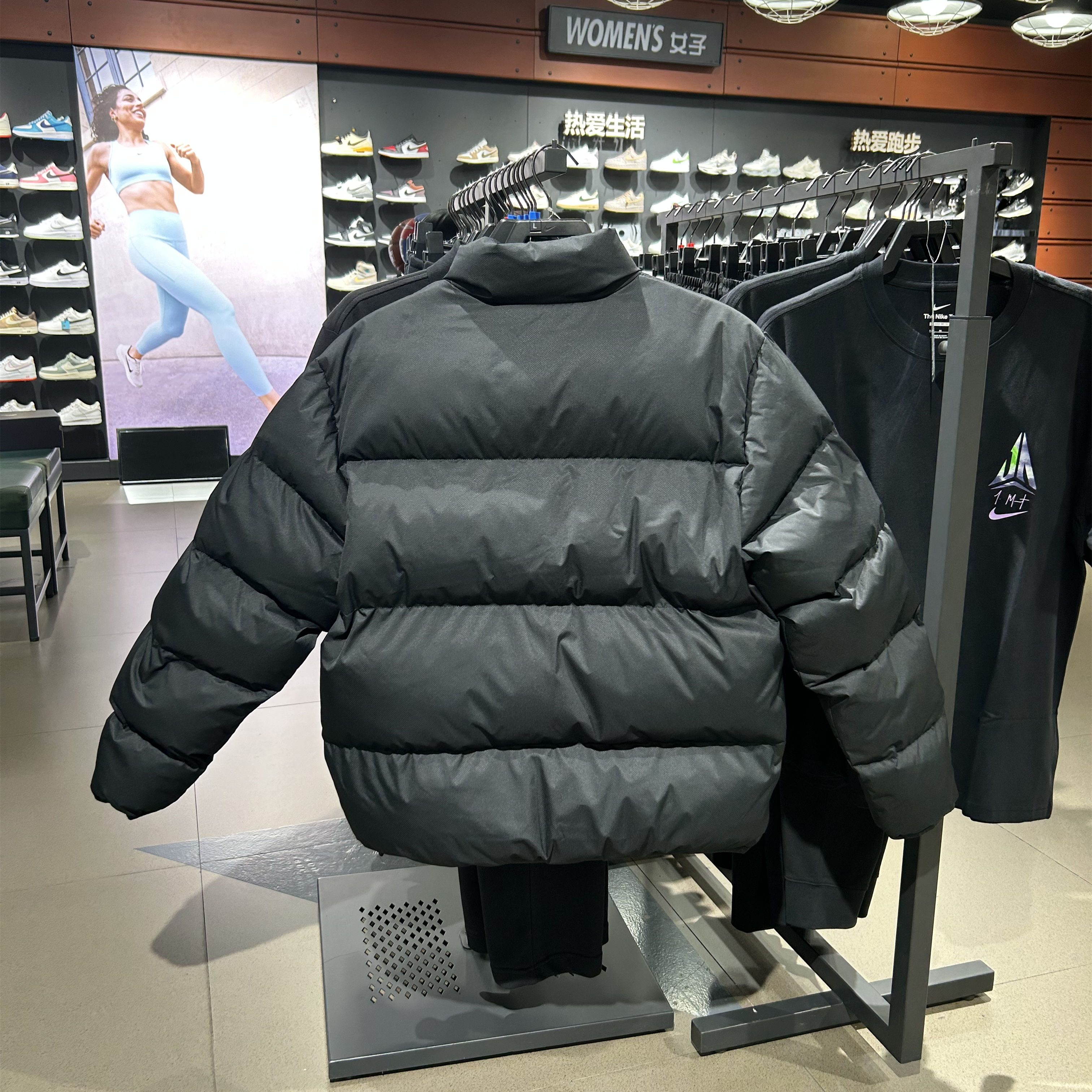 正品NIKE耐克男子冬季新款保暖防风运动休闲立领棉服FB7369-010