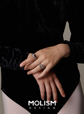 molism重生系列藤蔓生长开口戒指