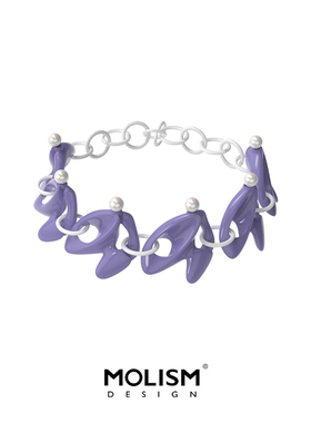 设计师款MOLISM弧面造型珍珠项链