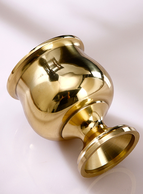 纯铜供财神关公高脚光身酒杯茶杯