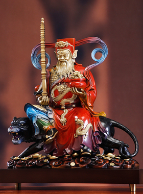 纯铜武财神赵公明财神爷摆件