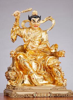 纯铜贴金监斋菩萨寺院斋堂摆件