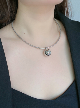 吊坠项链素媛圆球女轻奢高品质