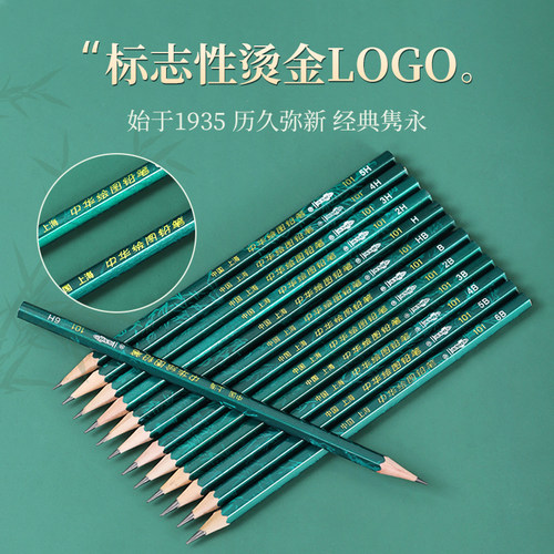 中华2b铅笔小学生一二年级专用无毒hb书写练字铅笔2h儿童4B素描6B考试涂卡幼儿园初学者画画12B美术8B绘图101 - 图2