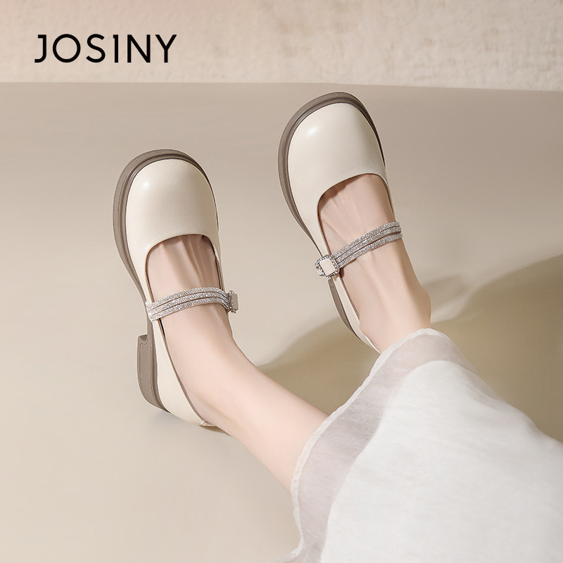 卓诗尼2025年秋夏新款女鞋平底单鞋玛丽珍鞋软底法式百搭低跟浅口,淘宝优惠券,粉丝福利购,淘宝优惠卷