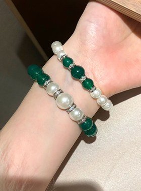 倪妮同款澳白珍珠手链女气质名媛轻奢高级手饰新