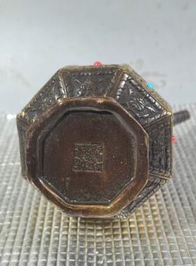 纯手工打造局部鎏金宝石高浮雕錾刻缠枝莲花执壶一把