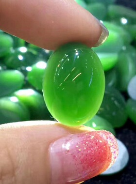和田玉碧玉戒面