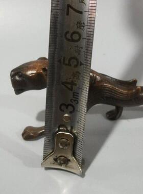 古玩收藏仿古走兽虎摆件文房四宝书法用品铜老虎笔架笔搁送礼佳品