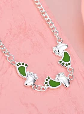 女款S925银珐琅韩版时尚手链饰品