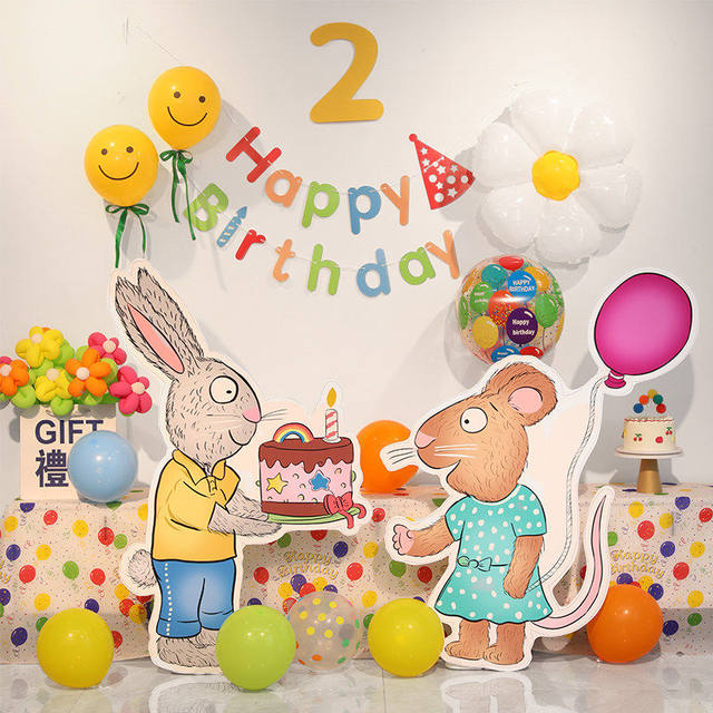 Percy and Pip birthday decorations