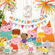 Peppa Pig themed birthday decoration scene