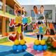 Kindergarten 61 Crazy Zootopia Balloon Column