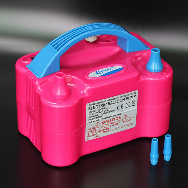 Double hole inflatable tool electric air pump