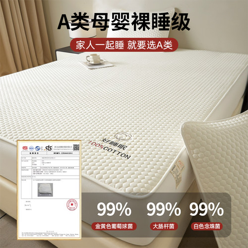 纯棉床笠单件100全棉夹棉全包床垫保护罩套2025新款四季通用床罩3 - 图2