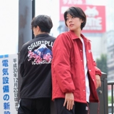 На другой стороне Chaoshe Ssur Coint Iconslab Fuji Mountain Cotton Coach Jacket Мужская и женская куртка пары