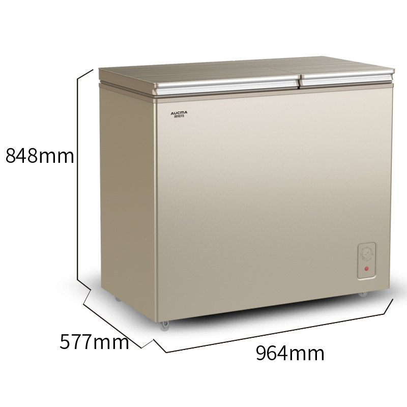 澳柯玛bcd-212chg双温铜管双门冰柜 澳柯玛盛逸冷柜