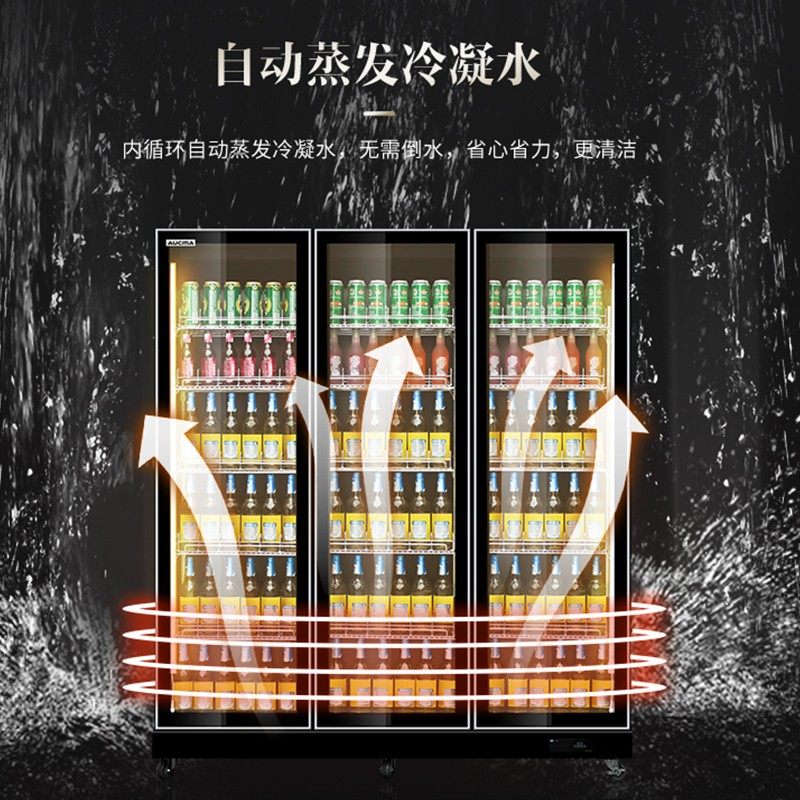 澳柯玛立式风冷展示柜便利店冷柜 澳柯玛盛逸展示柜