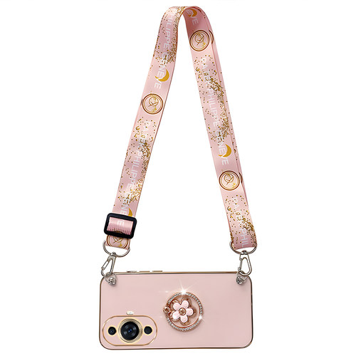 适用华为nova10手机壳新款花朵指环支架nova9镜头全包nova8防摔nova14硅胶nova13斜挎可背nova12带挂绳nova11 - 图0