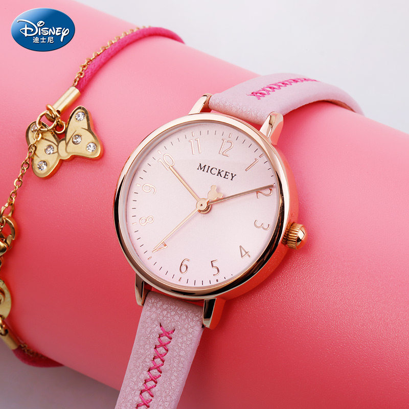 迪士尼女学生初中小清新女生电子表 搜酷手表国产腕表