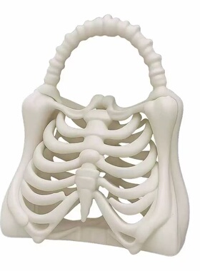 3D骷髅骨架手提包万圣节3D打印