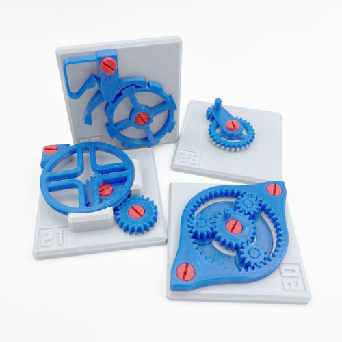 40套机械结构运动齿轮教具3d打印模型原理益智礼物教具科学实验 - 图0