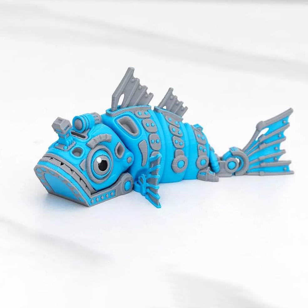 3D打印赛博朋克机械乌龟螃蟹食人鱼玩具关节可动解压玩具儿童摆件,淘宝优惠券,粉丝福利购,淘宝优惠卷