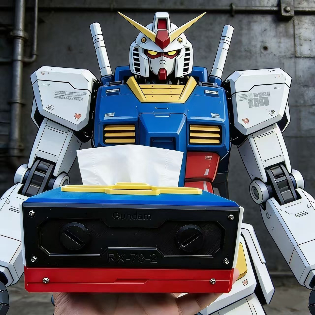 3D打印高达抽纸盒机动战士周边纸巾盒收纳装饰手机支架螺丝机械款,淘宝优惠券,粉丝福利购,淘宝优惠卷