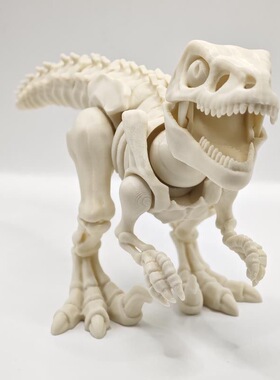 3D打印关节可动恐龙骷髅棘龙玩具桌面装饰鱼缸造景摆件创意礼物