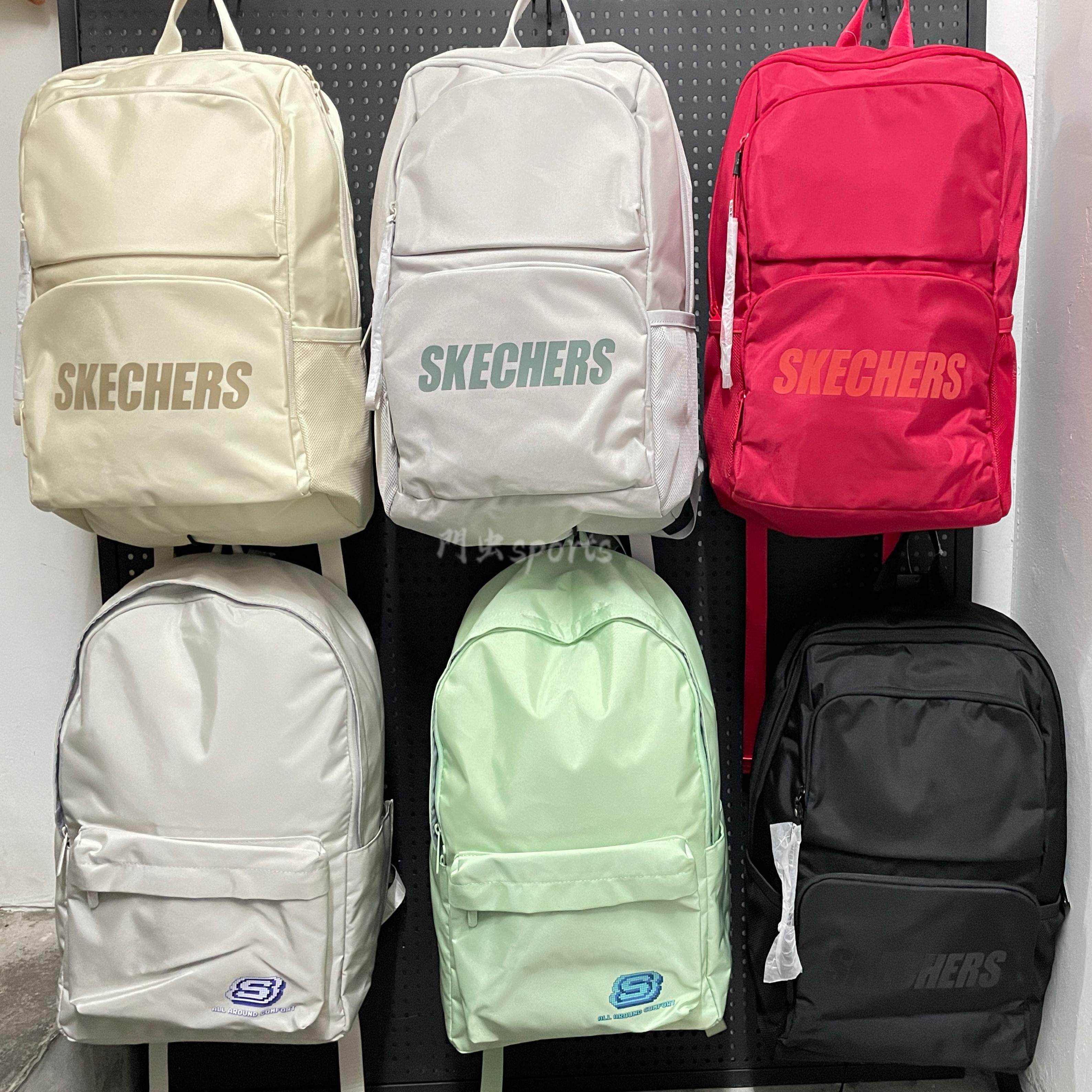 Skechers斯凯奇双肩包书包轻便户外大容量学生男女双肩背包情侣款