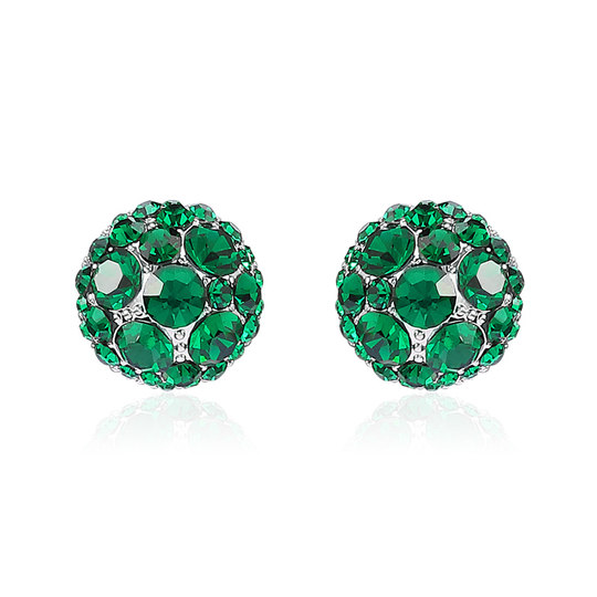 Magnet Swarovski crystal earrings light luxury ear clip earrings