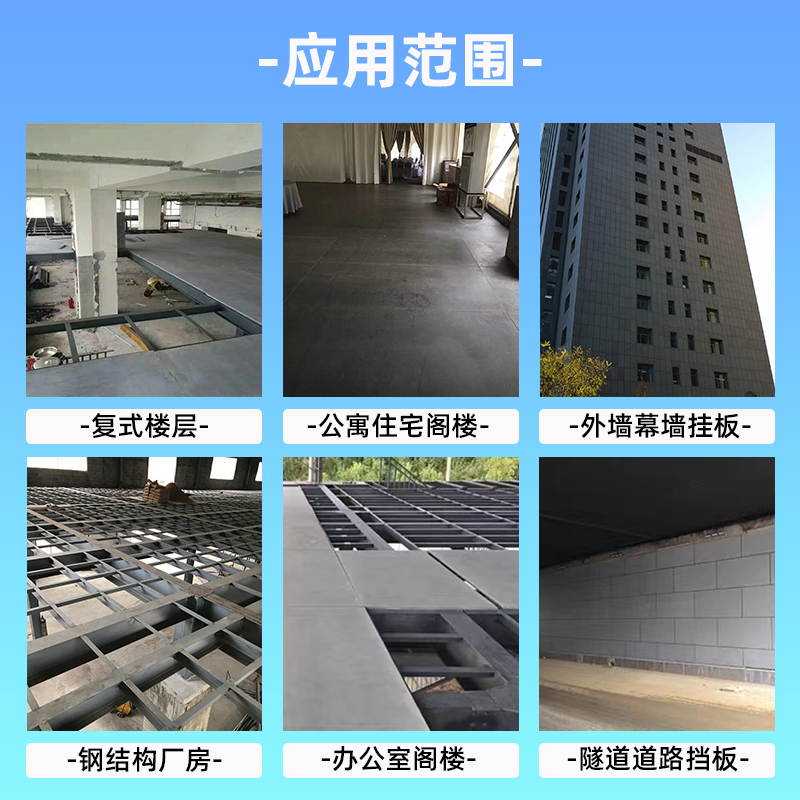 高密度水泥纤维压力板钢结构楼板loft公寓承重隔音复式阁楼层板王 - 图2