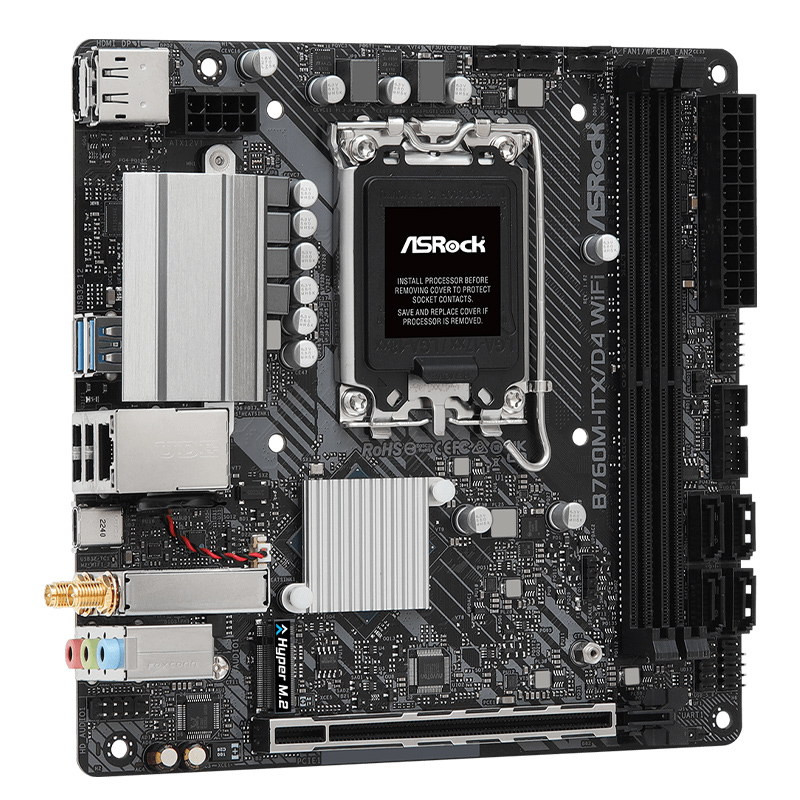 华擎/ASROCK B760M-ITX/D4 MATX主板  Intel B760/LGA 1700