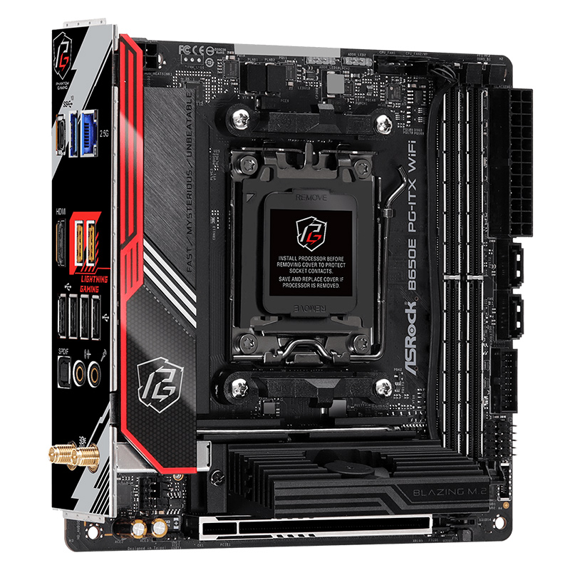 华擎/ASROCK B650E PG-ITX主板D5 10层PCB AM5 7000/8000处理器-图2