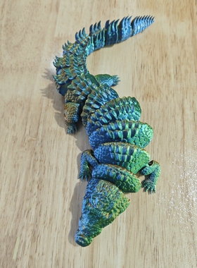 鳄鱼玩具模型摆件手办可活动孩童