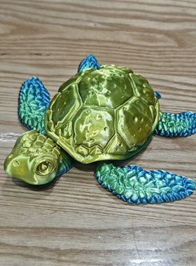 关节可活动海龟儿童玩具摆件