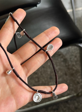 minicyber铜镀银编绳项链个性款