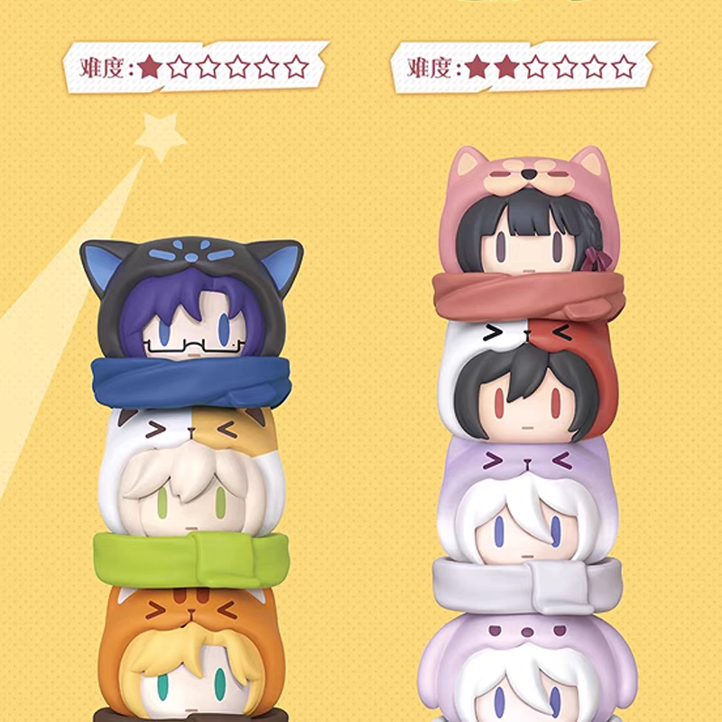 正版时空中的绘旅人叠叠乐盲盒盲袋可爱萌粒公仔手办周边礼物摆件 - 图0