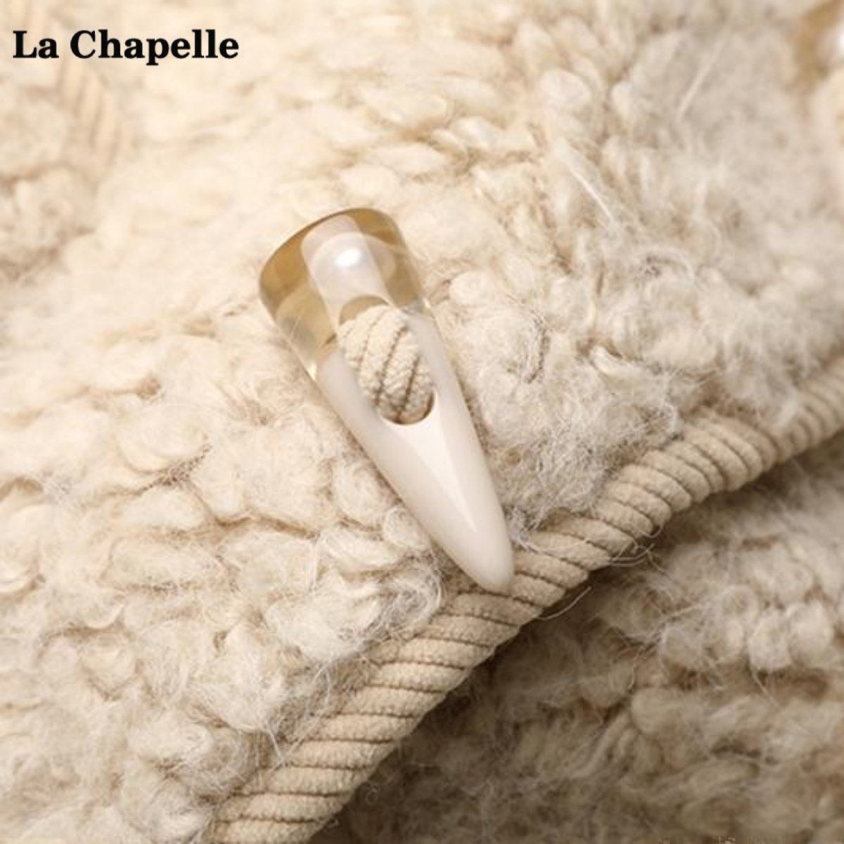 拉夏贝尔/La Chapelle颗粒毛绒短款外套女冬季新款小个子毛毛上衣,淘宝优惠券,粉丝福利购,淘宝优惠卷