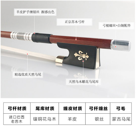 Deinmei Brazilian hematoxylin octagonal bow pole