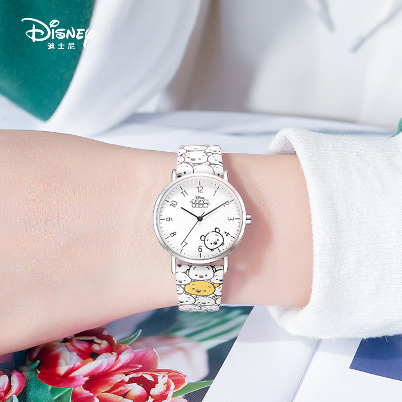 迪士尼儿童女孩初中小学生10电子表 婷路手表国产腕表