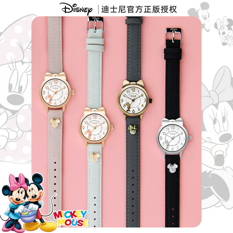 迪士尼米妮女孩学生可爱时尚防水表 婷路手表国产腕表