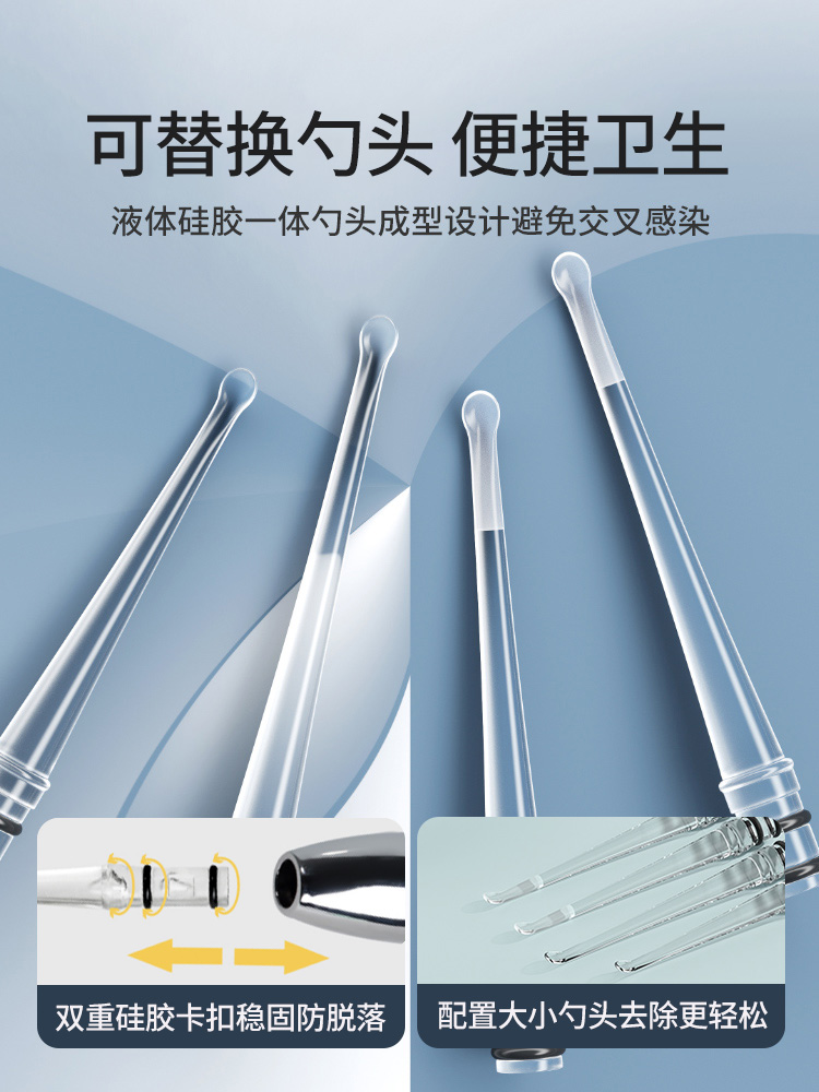 bfu旗舰店扁桃体结石去除工具可视取出隐窝神器清除口臭仪家用吸口腔扁导体3