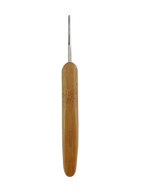 脏辫钩针木手柄不锈钢接发工具 单头双头三头编制针crochet hook
